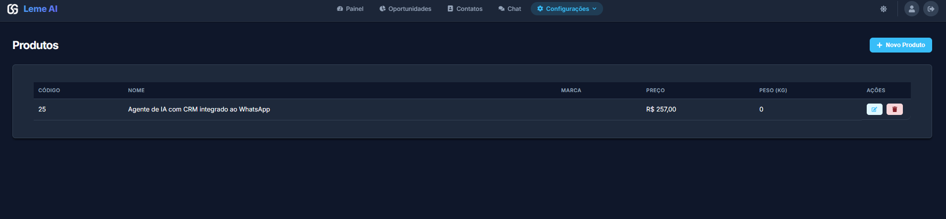 Gestão de Produtos e Catálogos no LemeIA